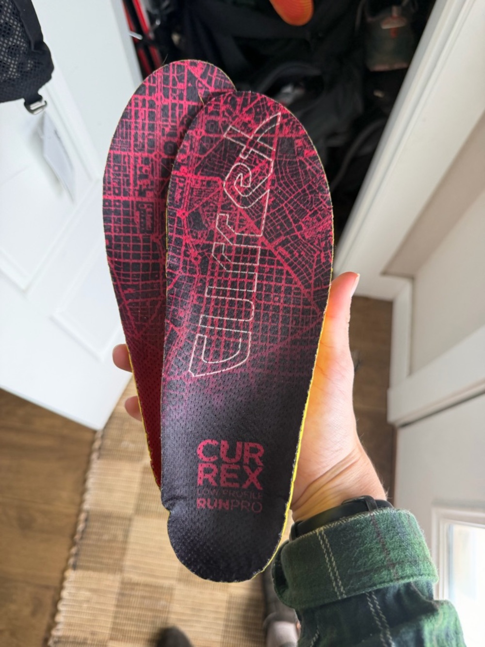 RunPro Women's Pink Black Performance Insoles